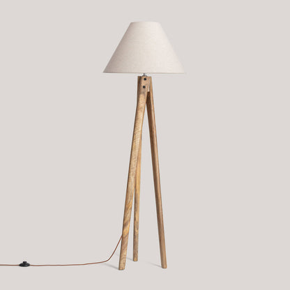 Lámpara de Pie Madera Kumar ILUZZIA