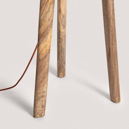 Lámpara de Pie Madera Kumar ILUZZIA