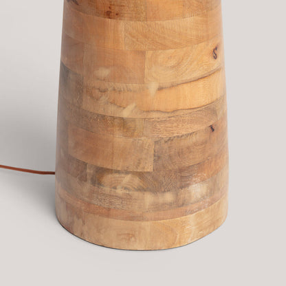 Lámpara de Pie Madera Zeil Rajesh ILUZZIA