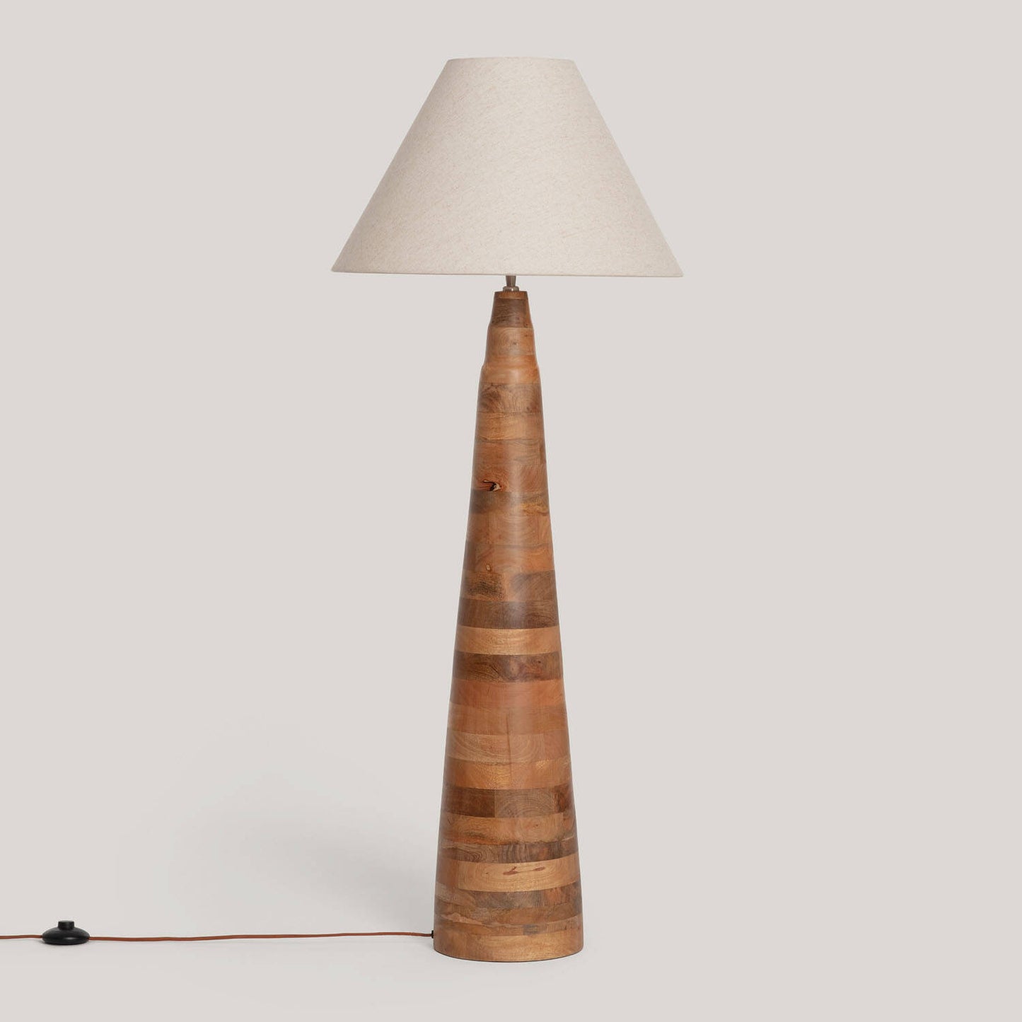 Lámpara de Pie Madera Zeil Rajesh ILUZZIA