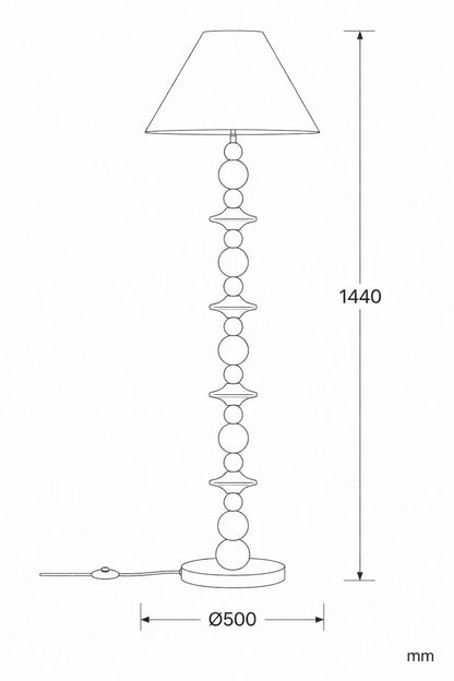 Lámpara de Pie Madera Tanish ILUZZIA