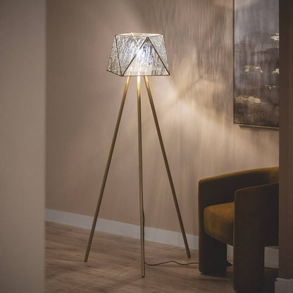 Lámpara de Pie Metal Cristal Mattina ILUZZIA