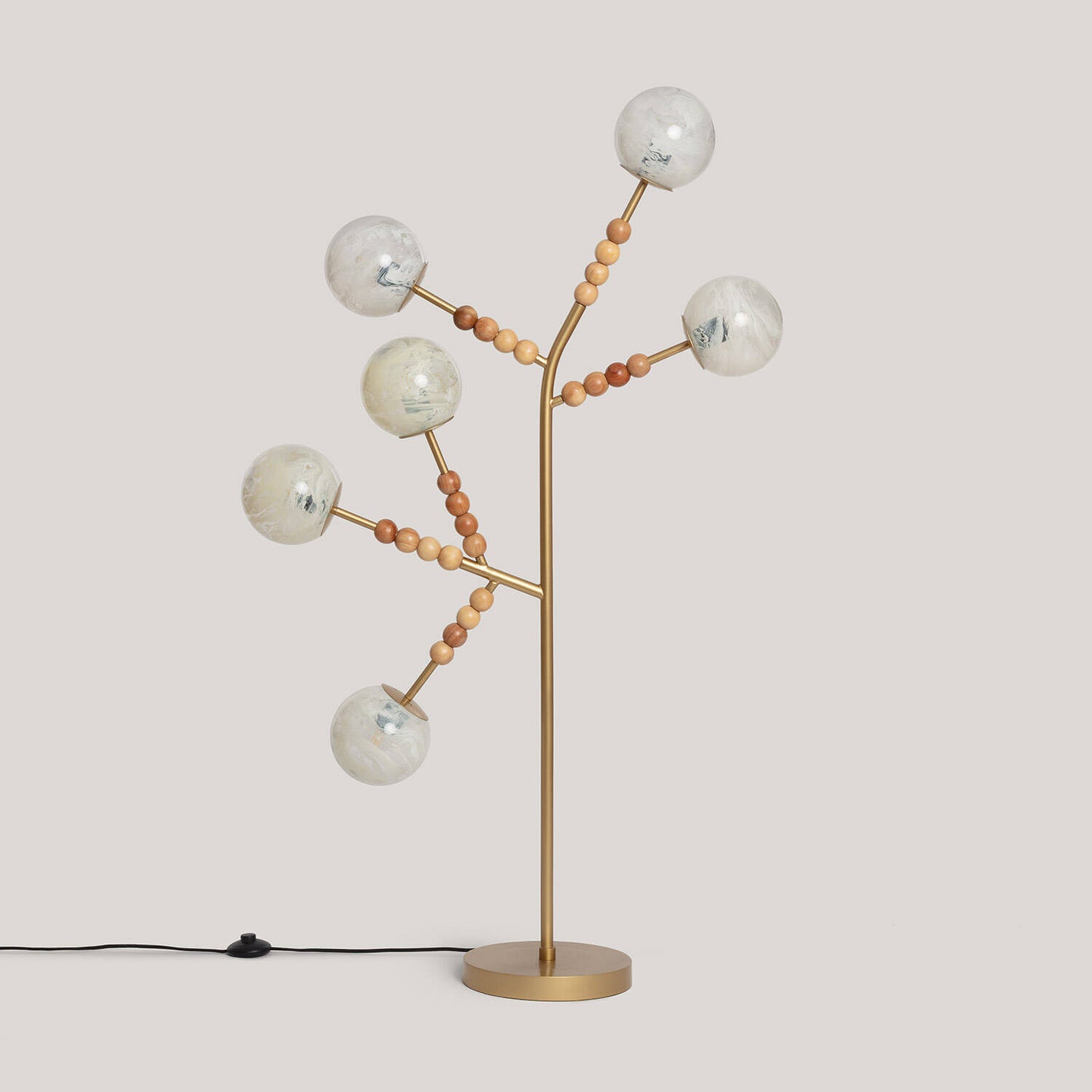 Lámpara de Pie Metal Cristal Routi  ILUZZIA