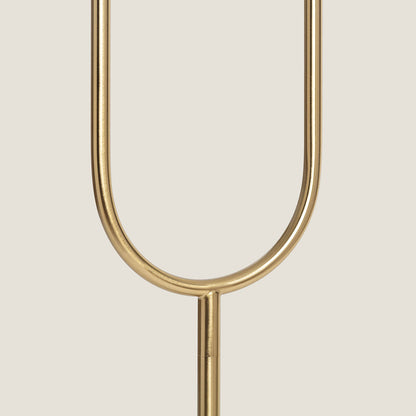 Lámpara de Pie Metal y Cristal Moonlight Brass 2 Focos