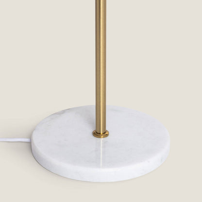Lámpara de Pie Metal y Cristal Moonlight Brass 2 Focos