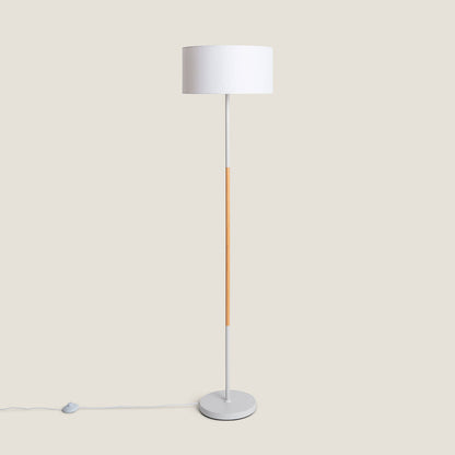 Lámpara de Pie Metal y Madera Silinda