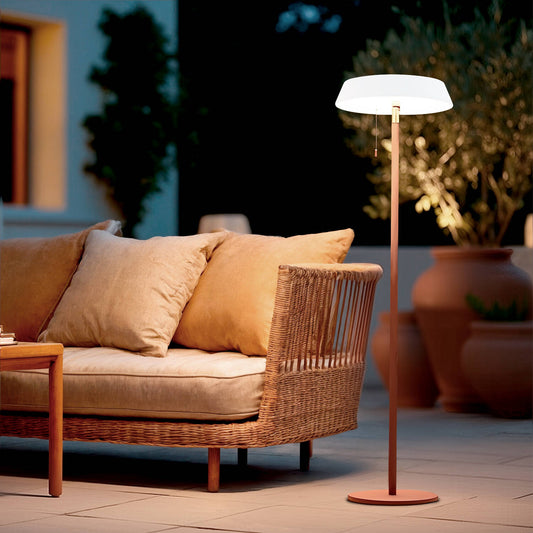 Lámpara de Pie Solar Exterior LED 2.6W Metal Aldana