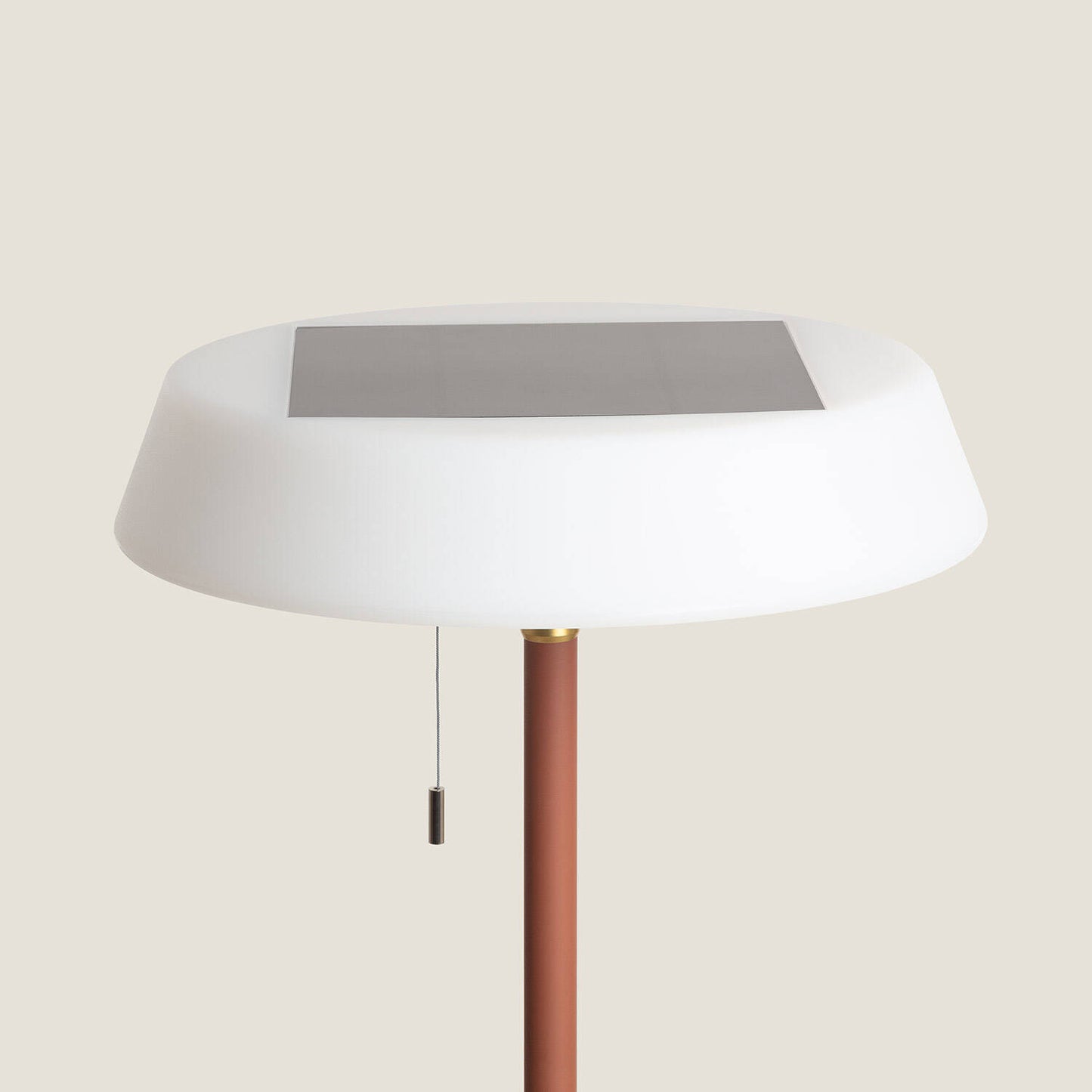 Lámpara de Pie Solar Exterior LED 2.6W Metal Aldana