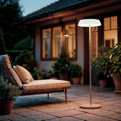 Lámpara de Pie Solar Exterior LED 2.6W Metal Aldana