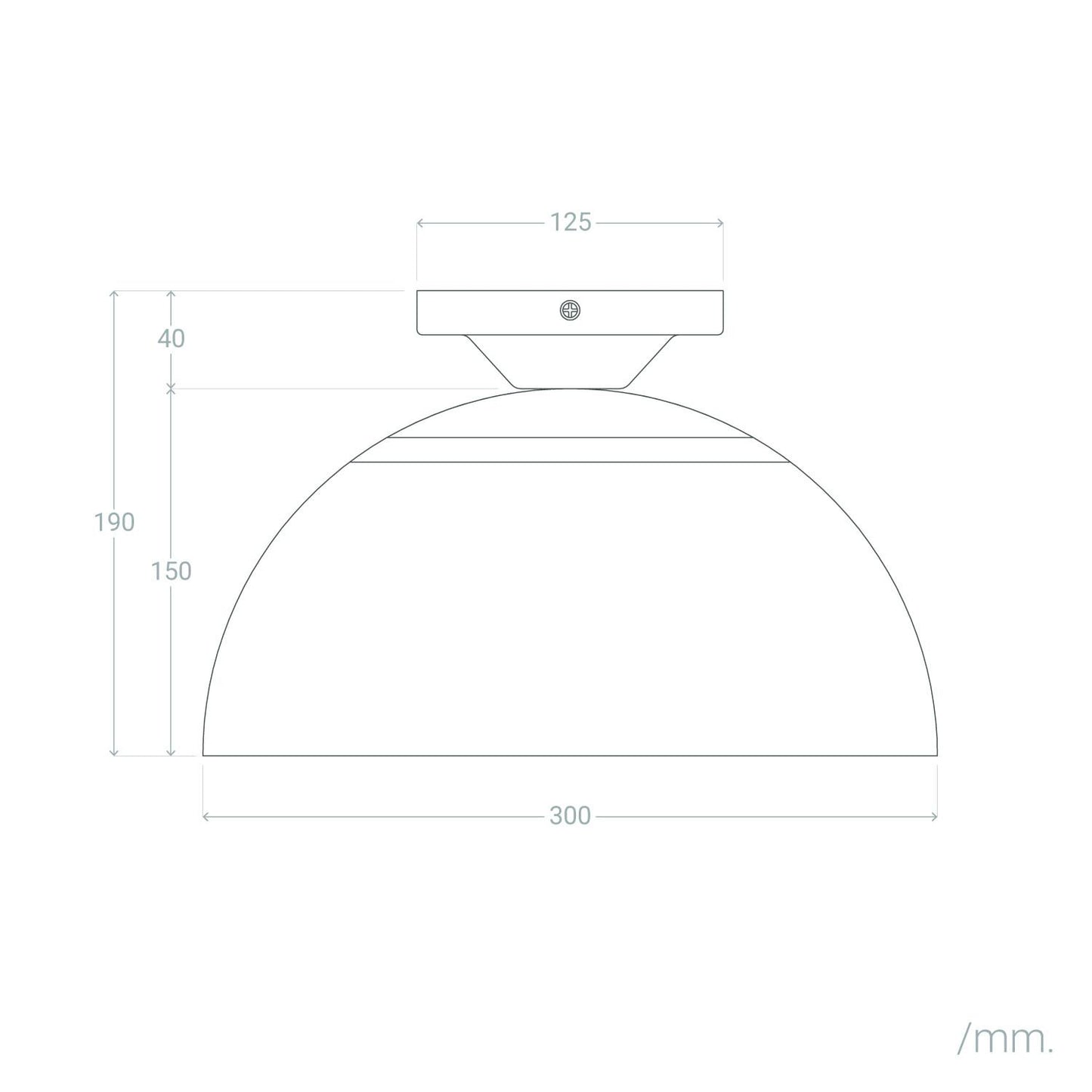 Lámpara de Techo Aluminio Deméter