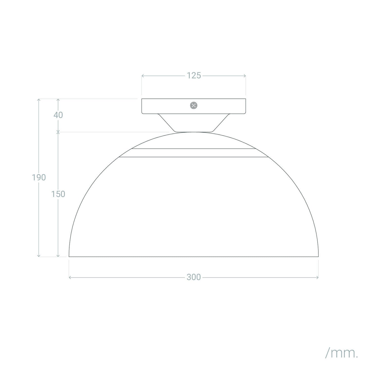 Lámpara de Techo Aluminio Deméter