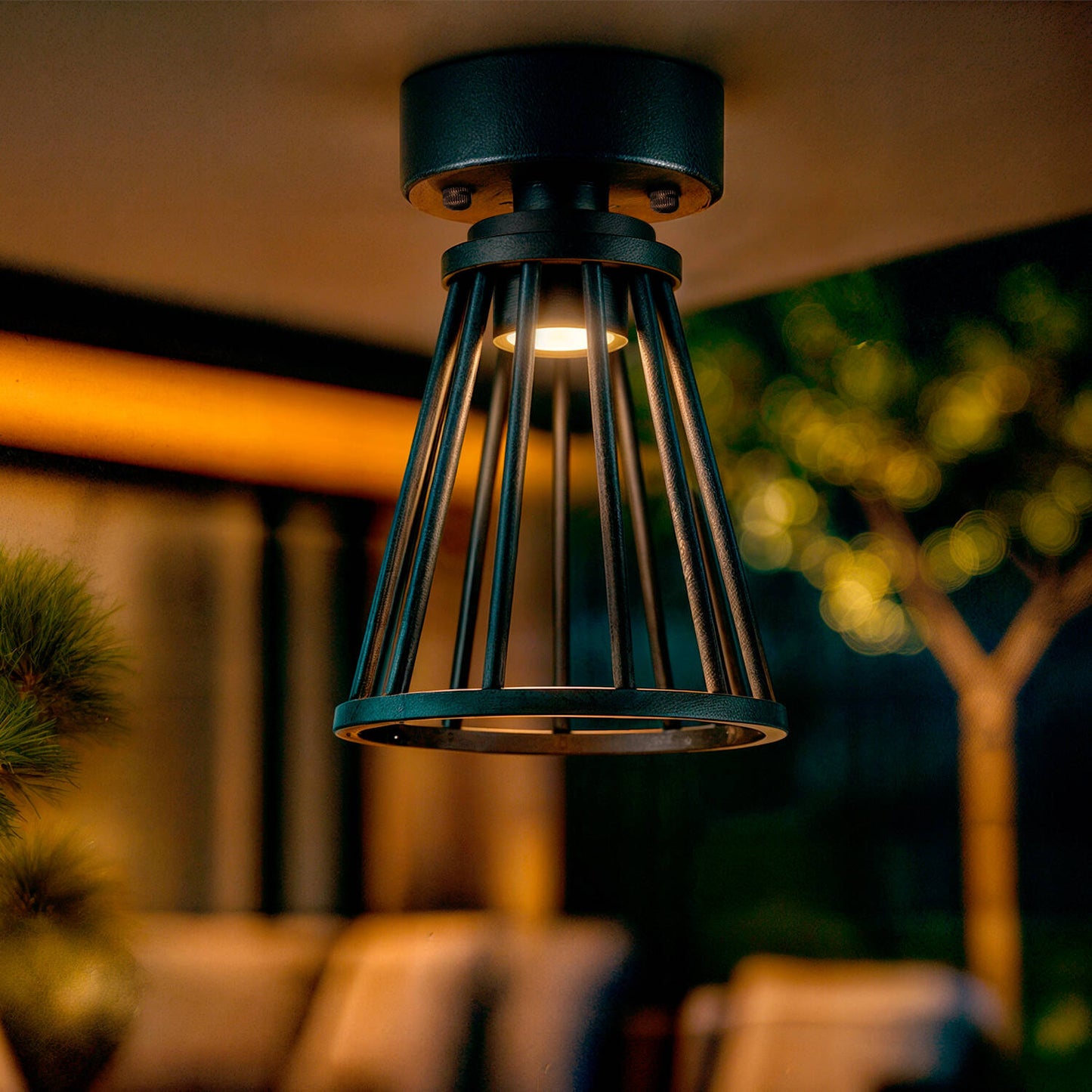 Lámpara de Techo Exterior LED 6W Aluminio Bradda