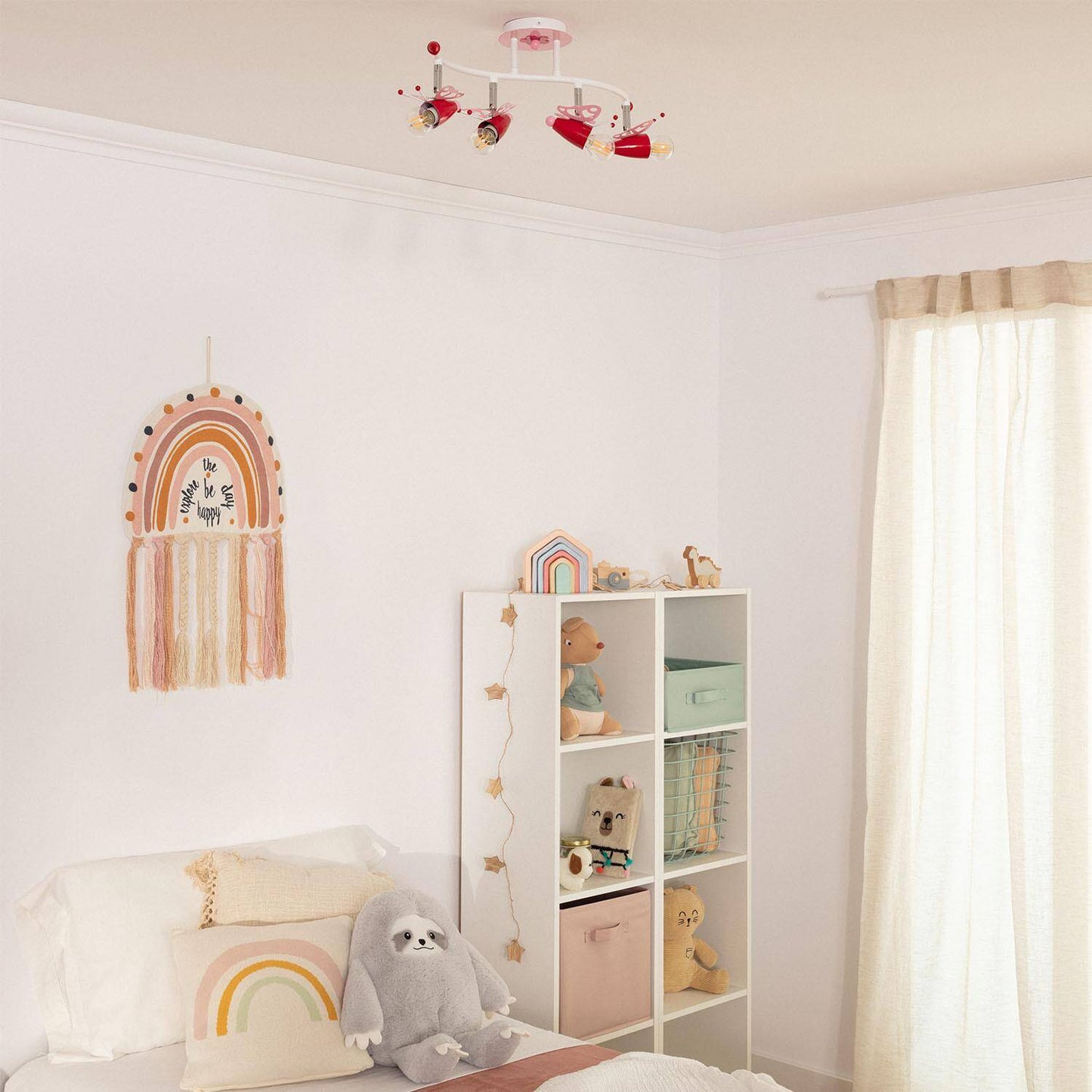 Lámpara de Techo Infantil Metal Papilio