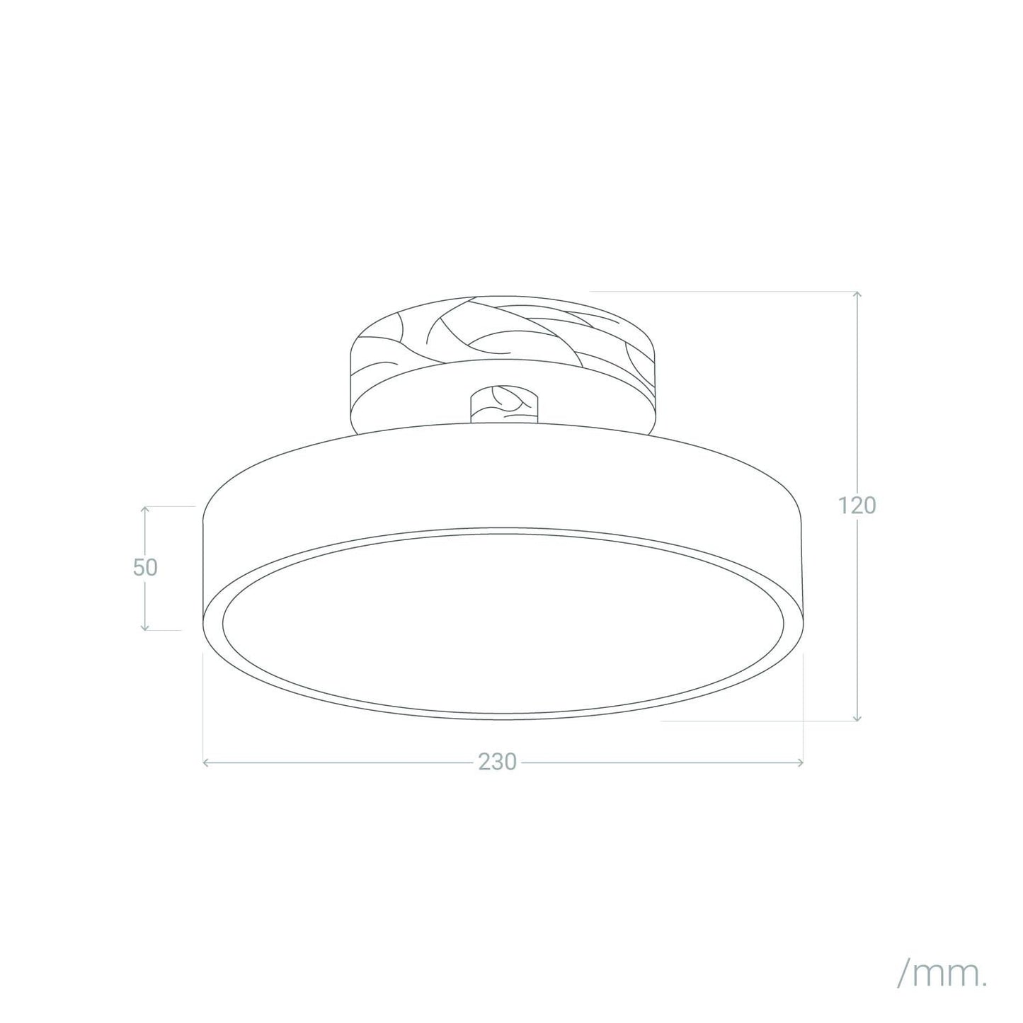 Lámpara de Techo LED 12W Madera y Aluminio CCT Seleccionable Whisty
