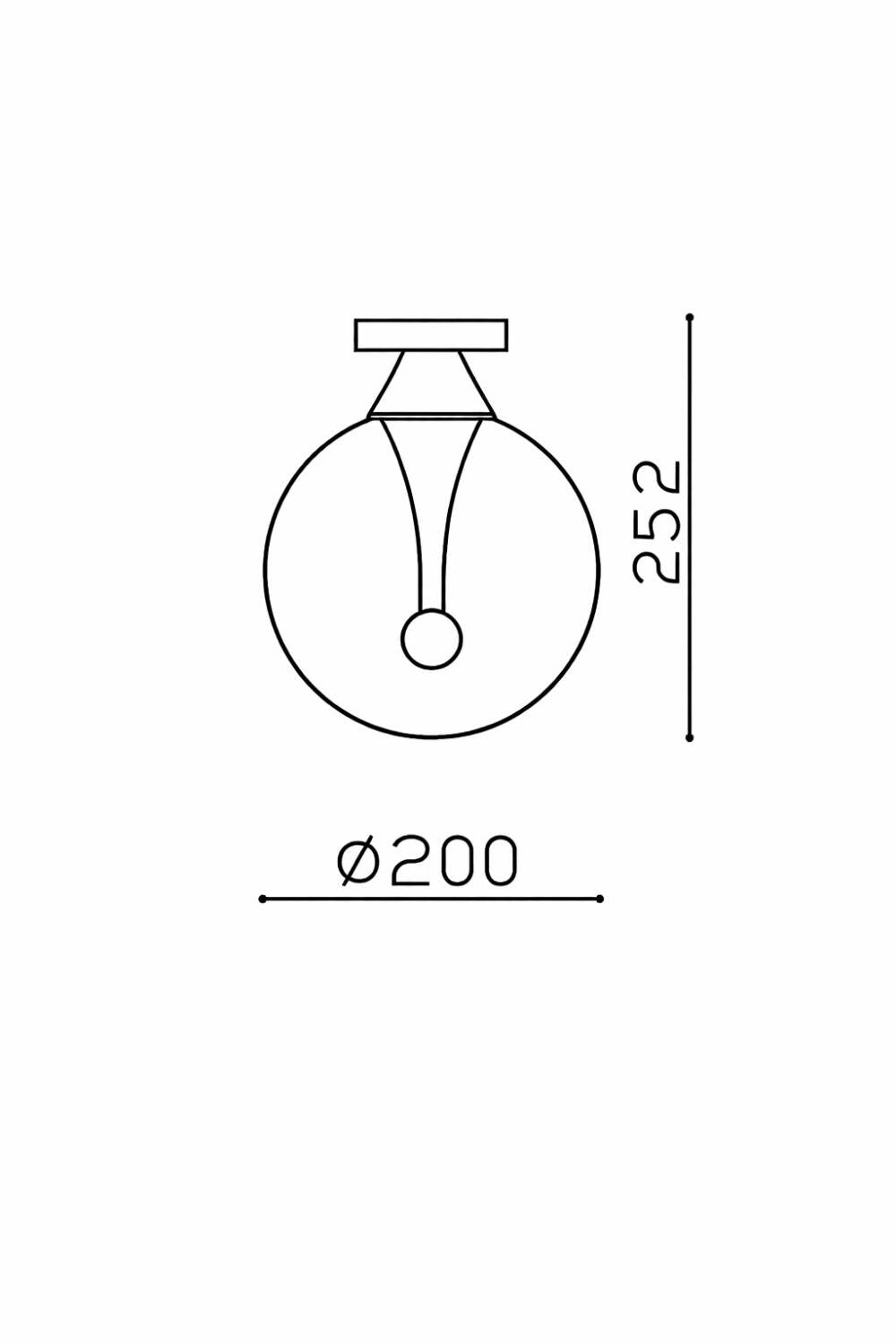 Lámpara de Techo Cristal LED 8W Liborina