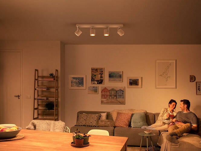 Lámpara de Techo LED PHILIPS Byrl 4x4,3W 4 Focos