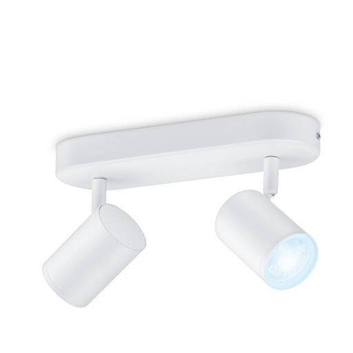 Lámpara de Techo LED Regulable CCT Seleccionable Smart WiFi+Bluetooth 4.9W Dos Focos WiZ Imageo