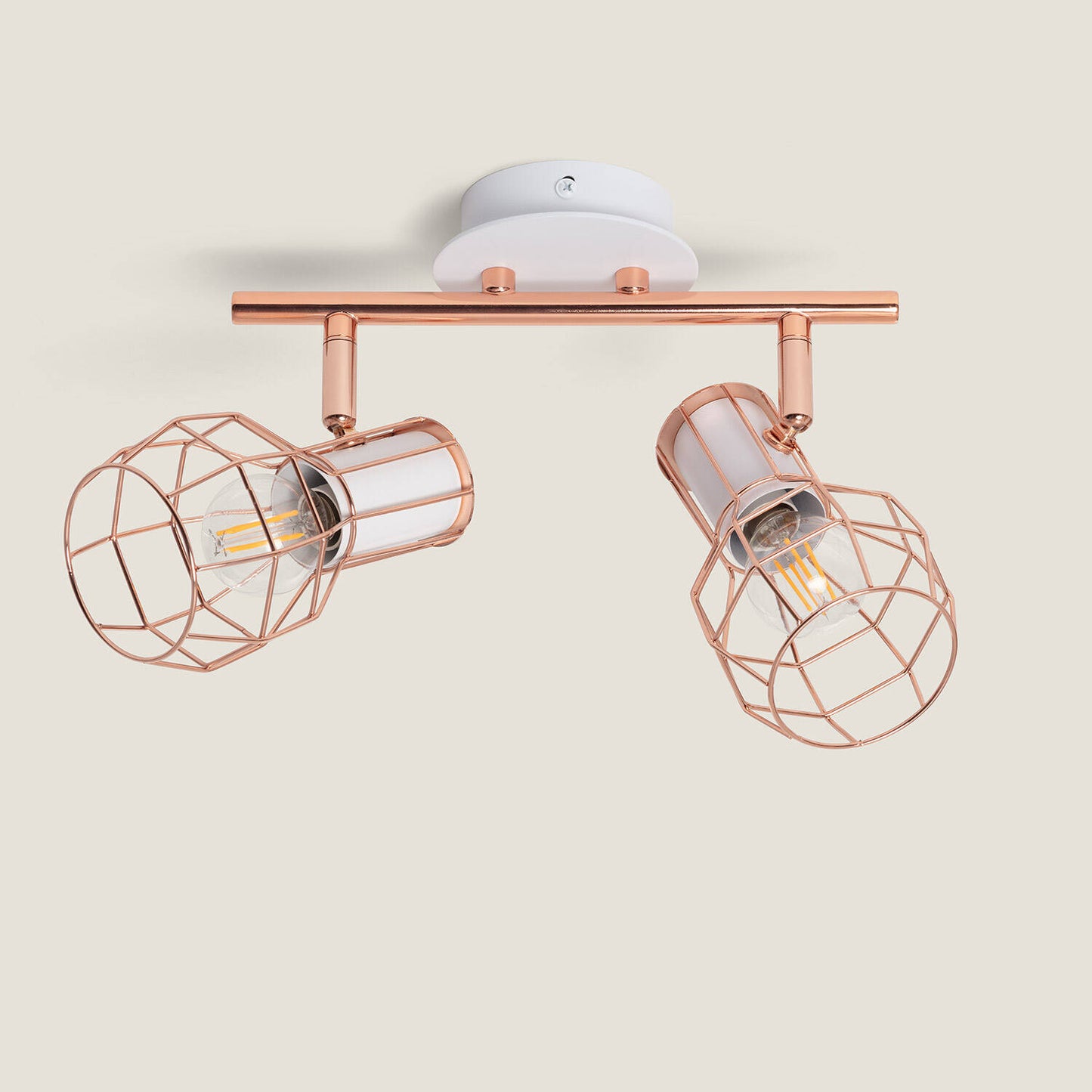Lámpara de Techo Metal Orientable 2 Focos Lada