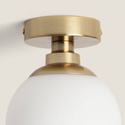 Lámpara de Techo Metal y Cristal Moonlight Brass 1 Foco