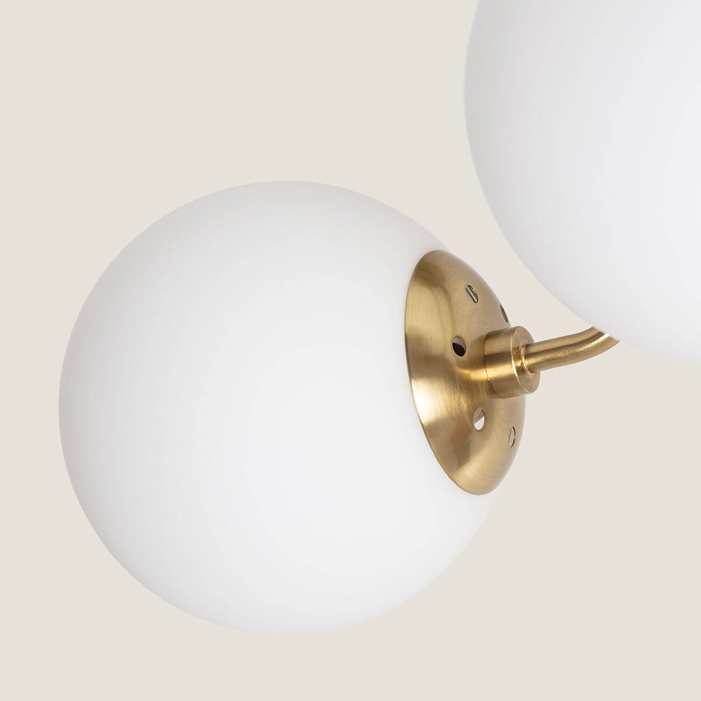 Lámpara de Techo Metal y Cristal Moonlight Brass 3 Focos