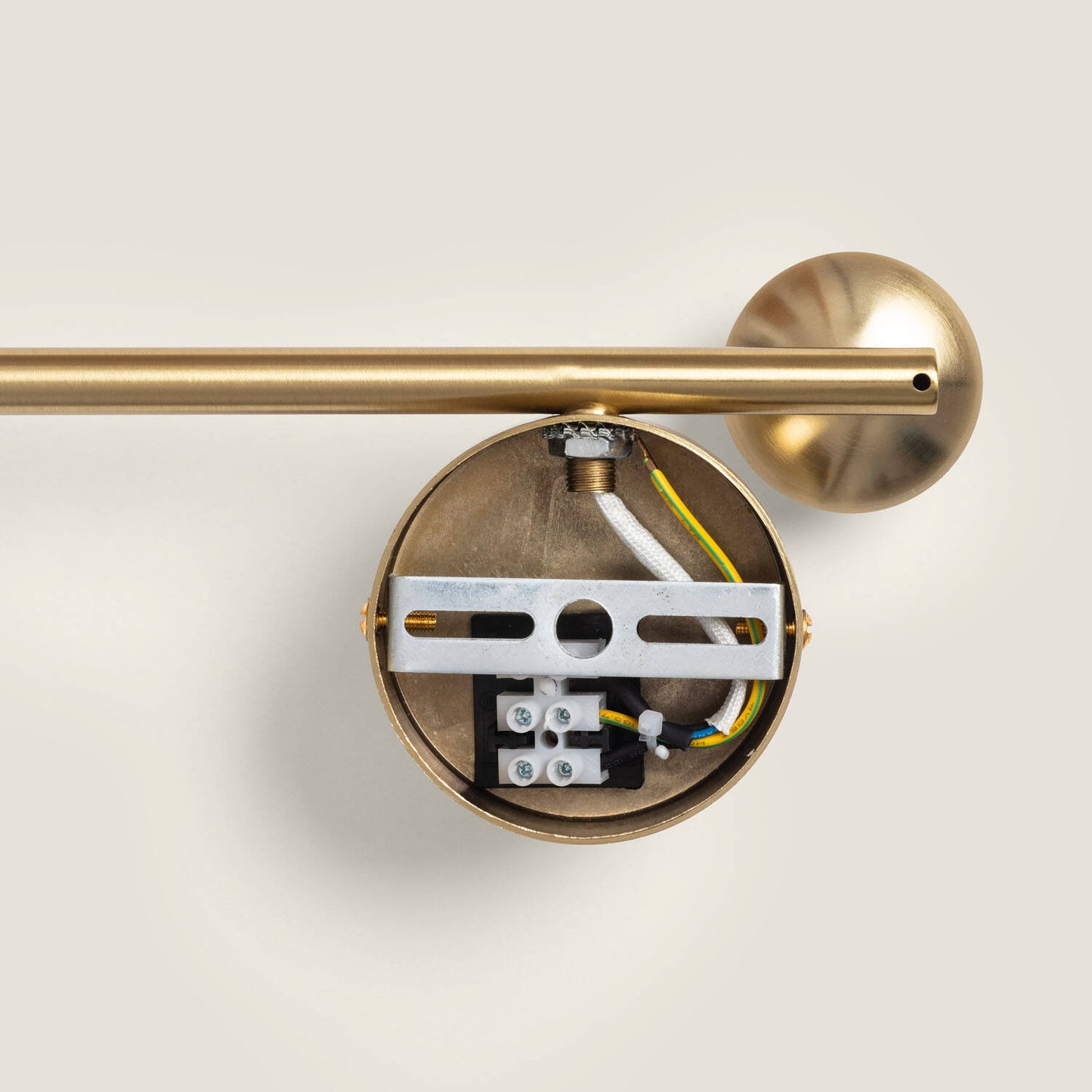 Lámpara de Techo Metal y Cristal Moonlight Brass 4 Focos