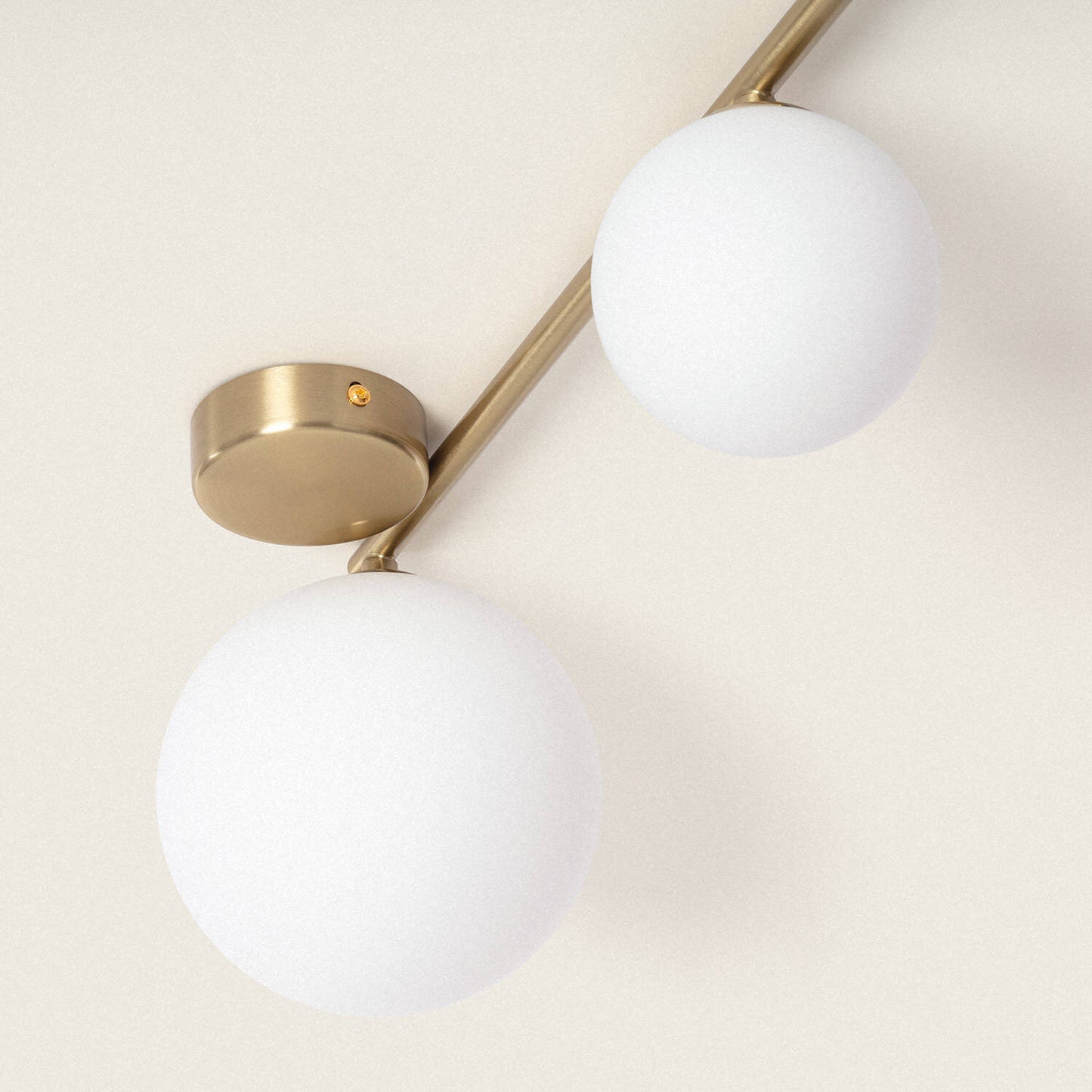 Lámpara de Techo Metal y Cristal Moonlight Brass 4 Focos