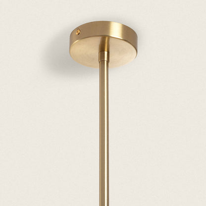 Lámpara de Techo Metal y Cristal Moonlight Brass Large 10 Focos