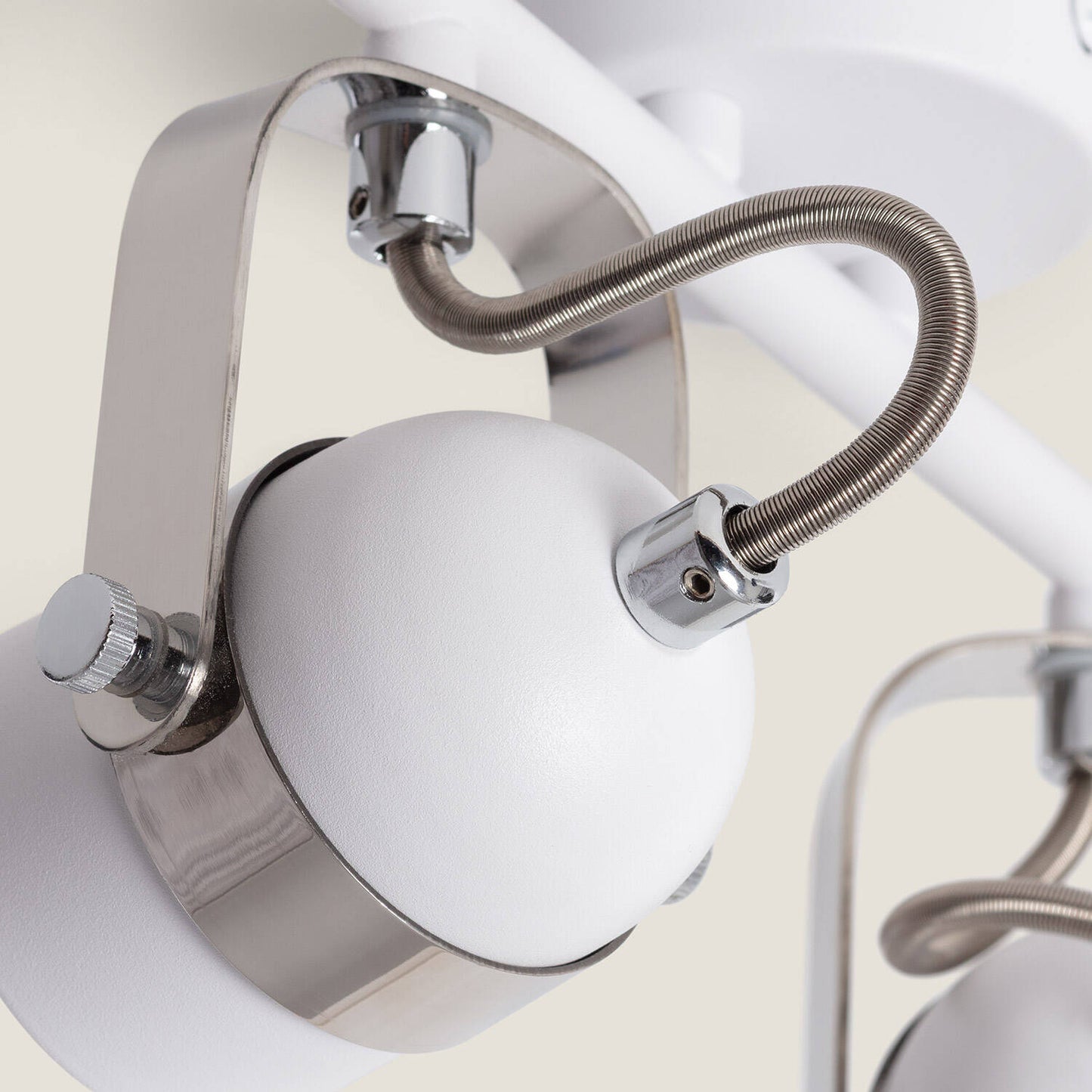 Lámpara de Techo Orientable Metal 2 Focos Blanco Sinner
