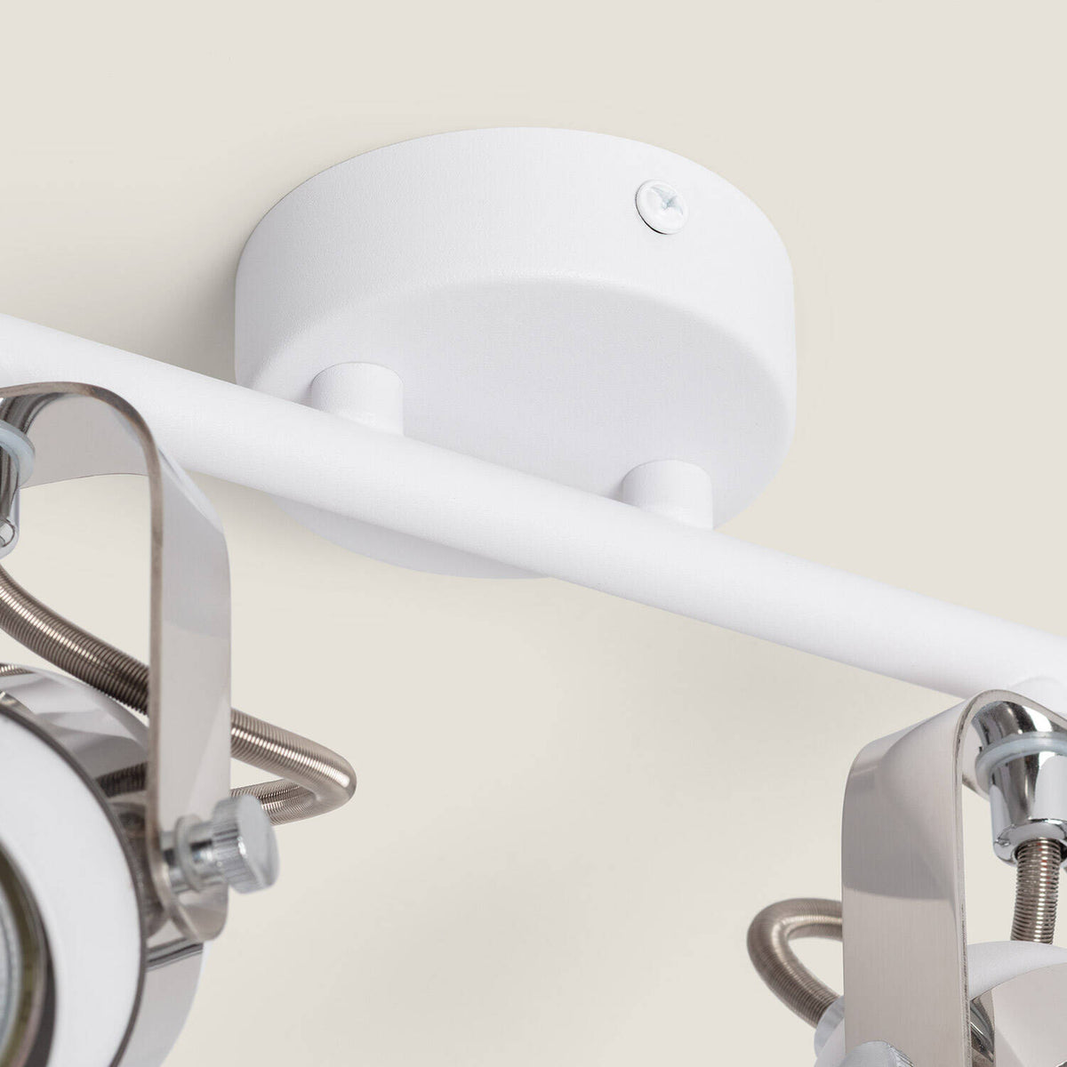 Lámpara de Techo Orientable Metal 2 Focos Blanco Sinner