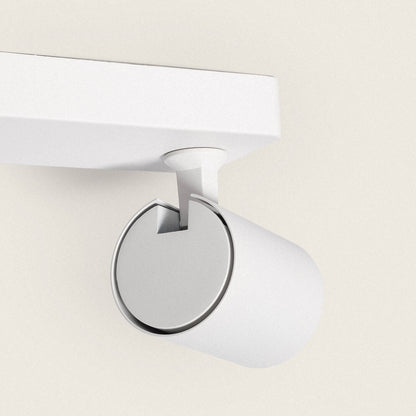 Lámpara de Techo Orientable Aluminio Cora 2 Focos Blanco