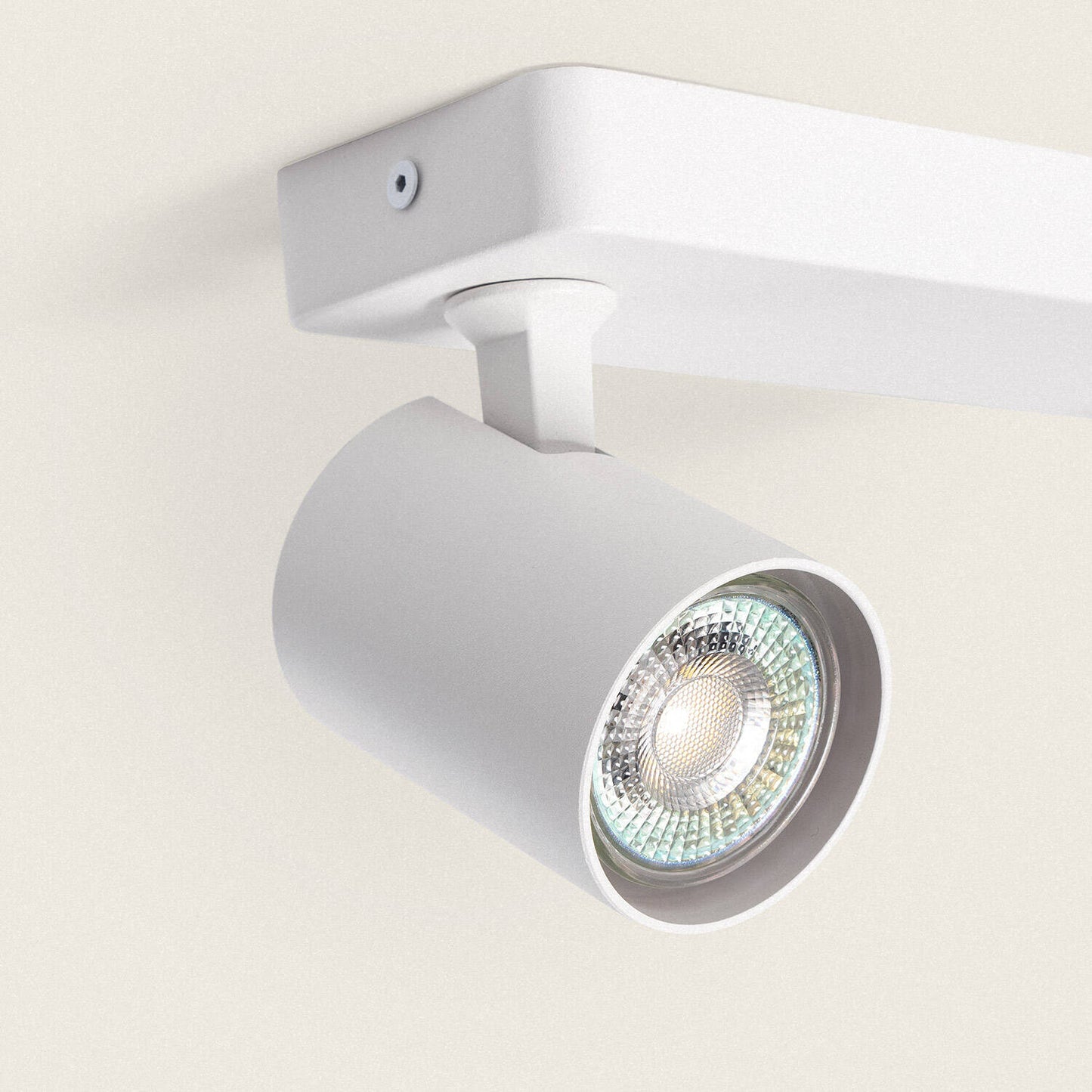 Lámpara de Techo Orientable Aluminio Cora 2 Focos Blanco