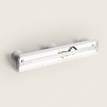 Lámpara de Techo Orientable Aluminio Cora 3 Focos Blanco