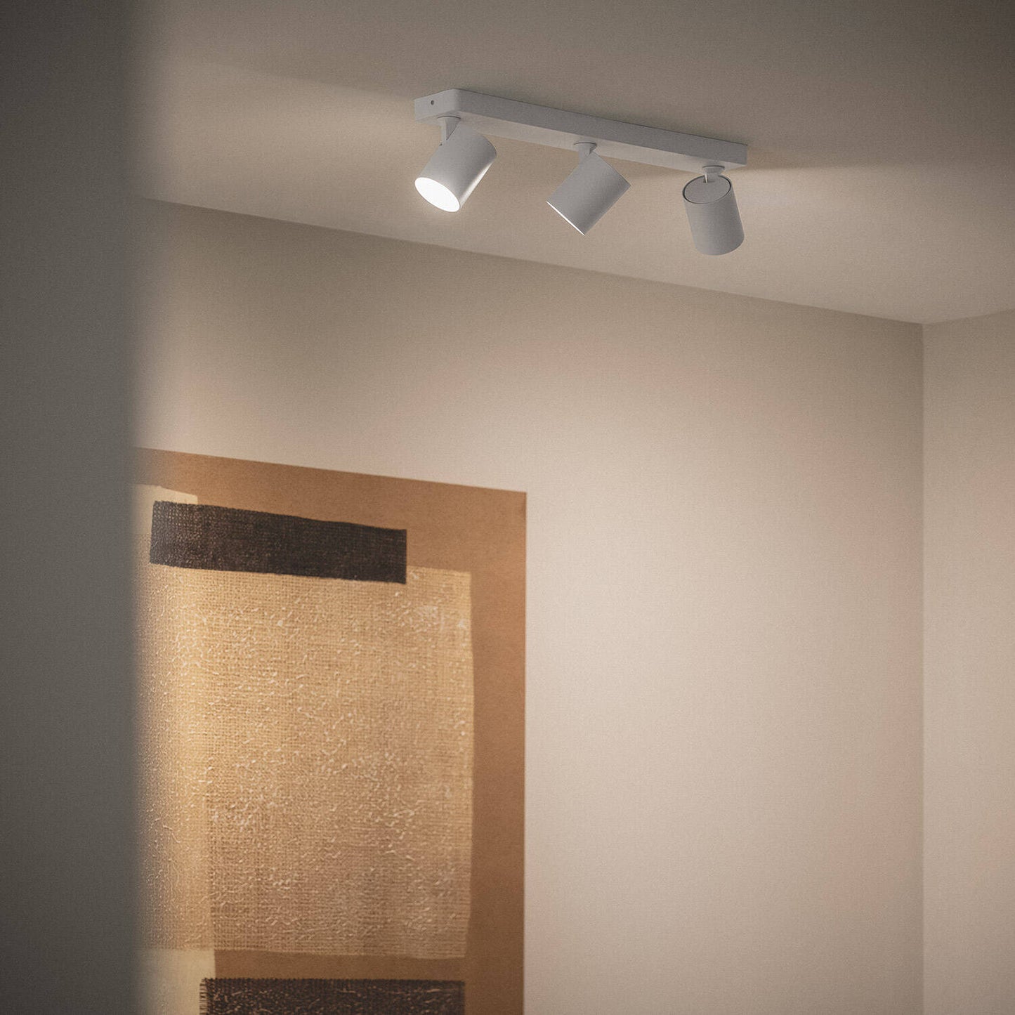 Lámpara de Techo Orientable Aluminio Cora 3 Focos Blanco
