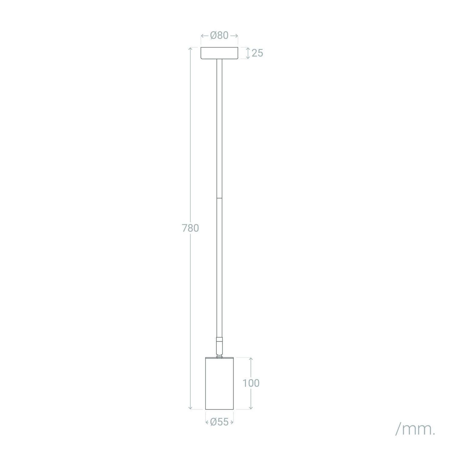 Lámpara de Techo Orientable Aluminio Divine