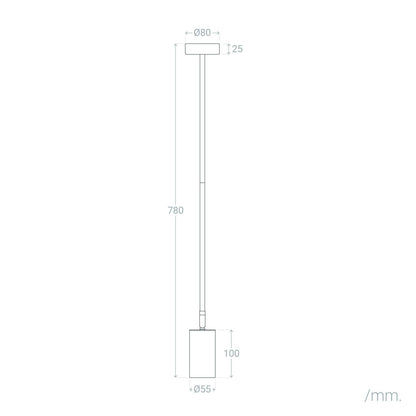Lámpara de Techo Orientable Aluminio Divine