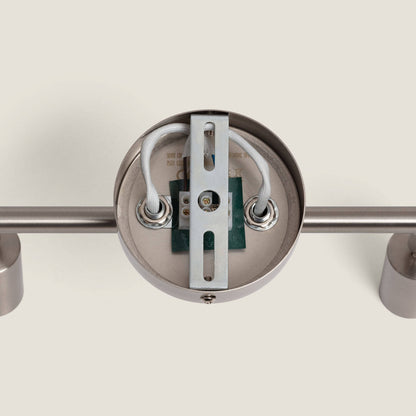 Lámpara de Techo Orientable Aluminio Oasis 2 Focos Plata