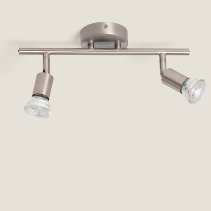 Lámpara de Techo Orientable Aluminio Oasis 2 Focos Plata