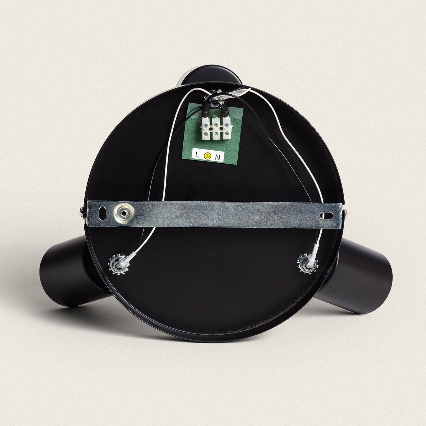 Lámpara de Techo Orientable Circular Metal 3 Focos Albus Black