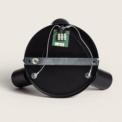 Lámpara de Techo Orientable Circular Metal 3 Focos Albus Black