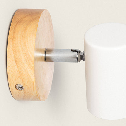 Lámpara de Techo Orientable Madera 1 Foco Olmo