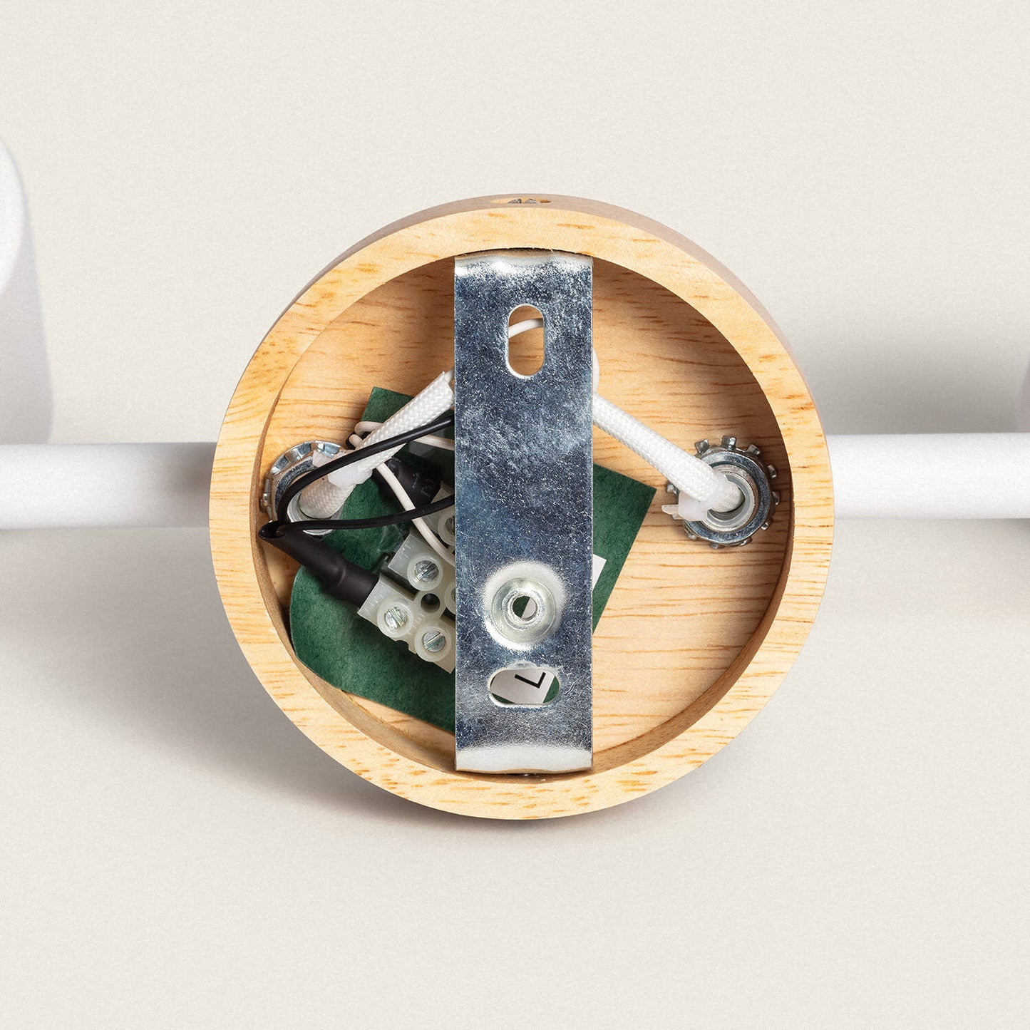 Lámpara de Techo Orientable Madera 2 Focos Olmo