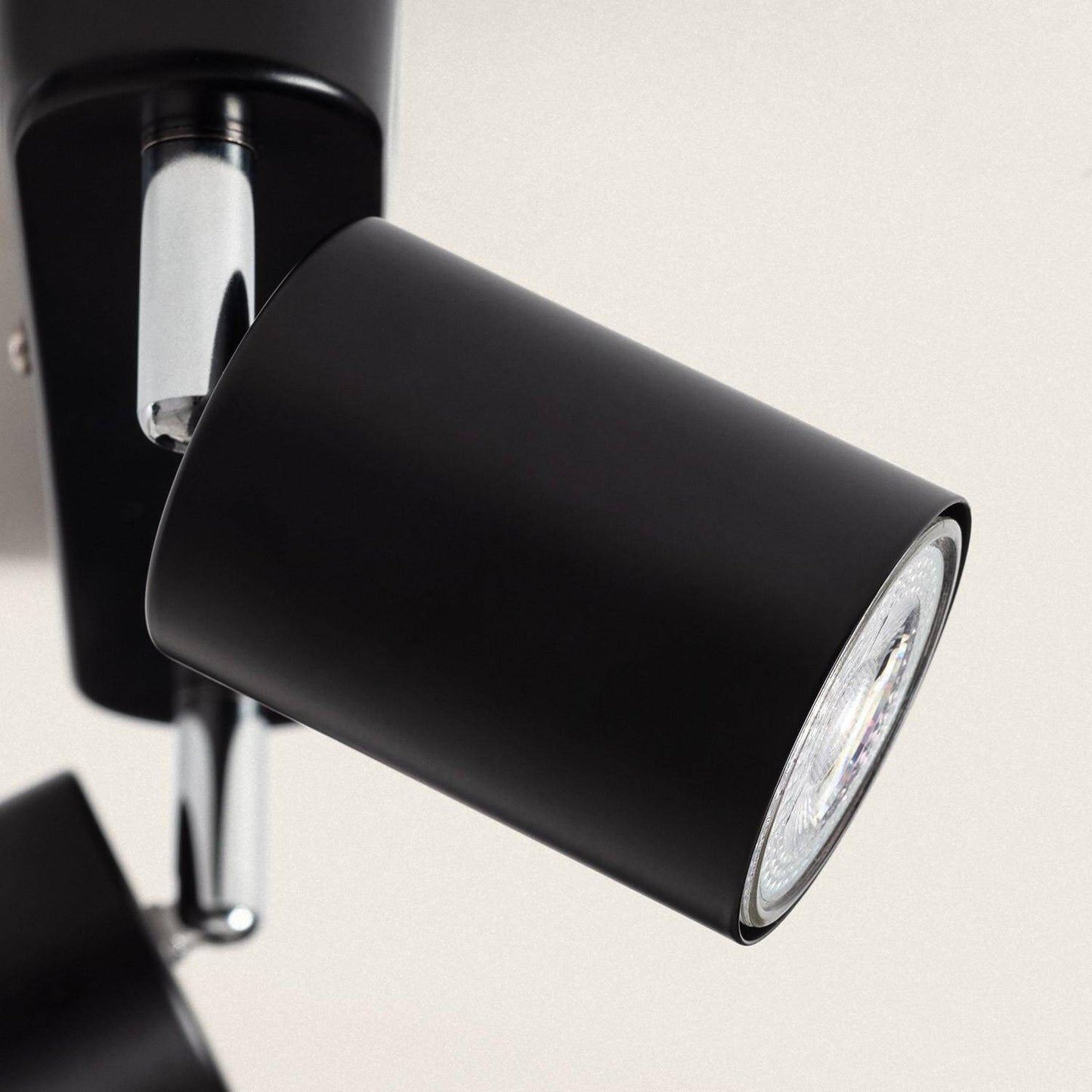 Lámpara de Techo Orientable Metal 2 Focos Albus Black Large