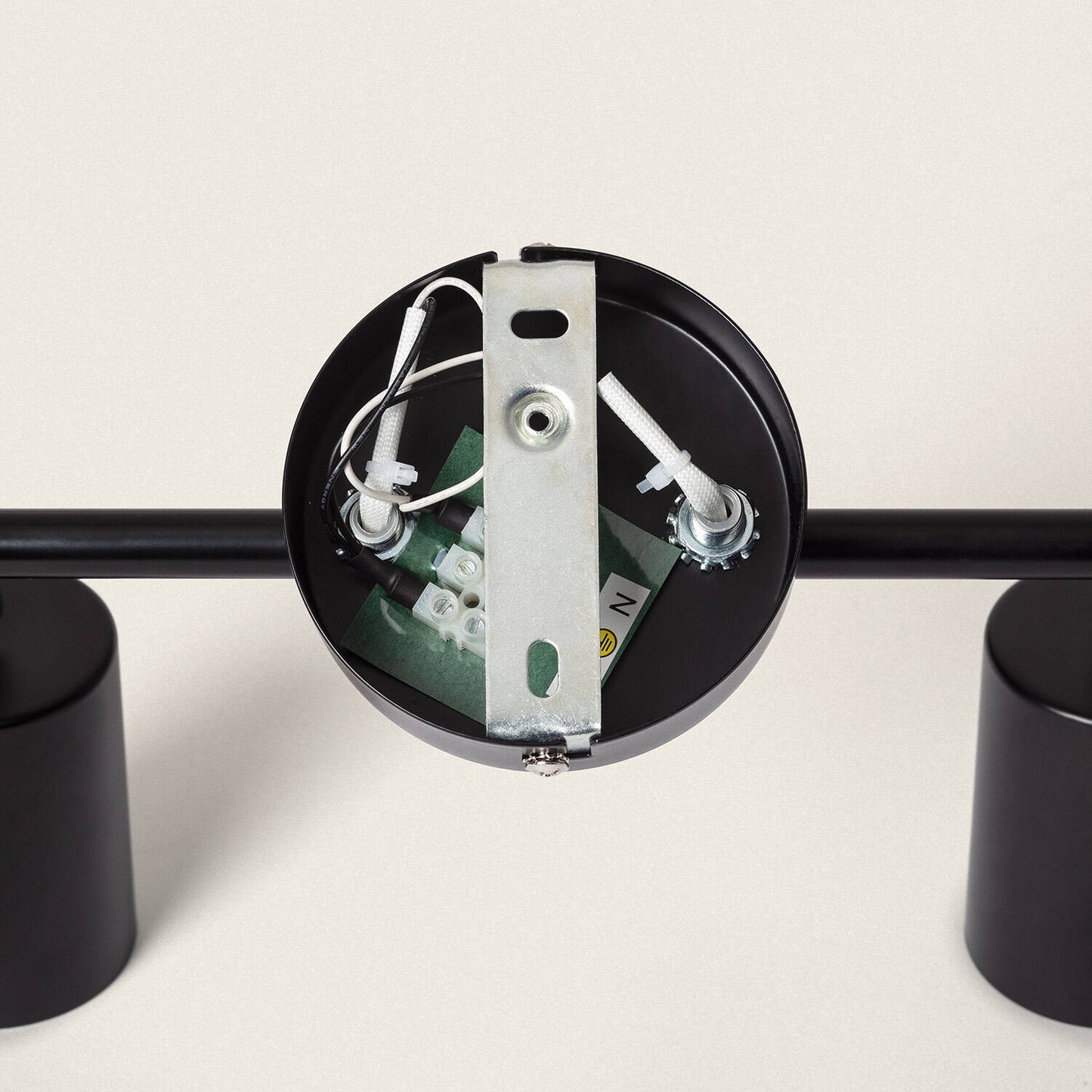 Lámpara de Techo Orientable Metal 2 Focos Albus Black