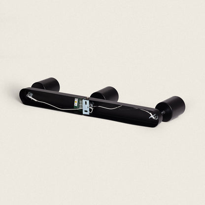 Lámpara de Techo Orientable Metal 3 Focos Albus Black Large