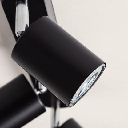 Lámpara de Techo Orientable Metal 3 Focos Albus Black Large