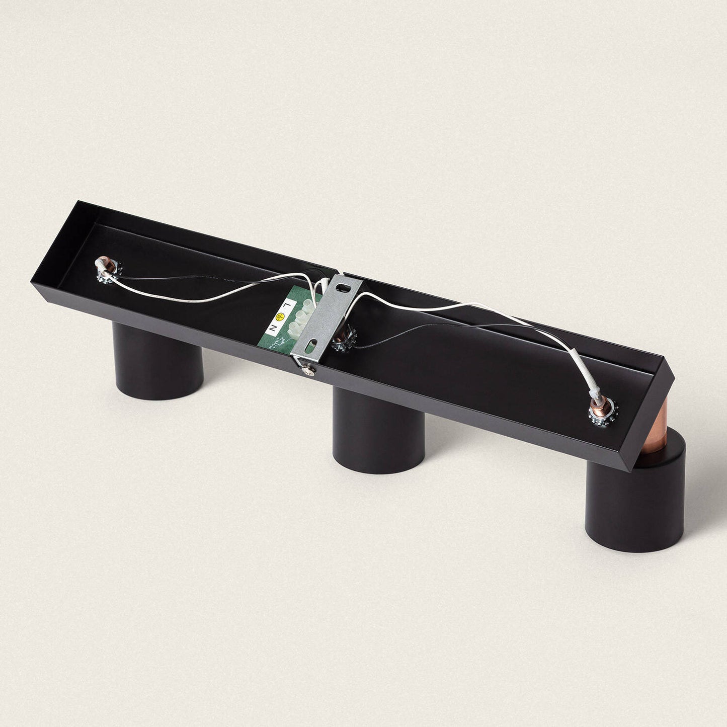 Lámpara de Techo Orientable Metal 3 Focos Ciro Black Rose Large