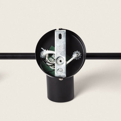Lámpara de Techo Orientable Metal 3 Focos Albus Black