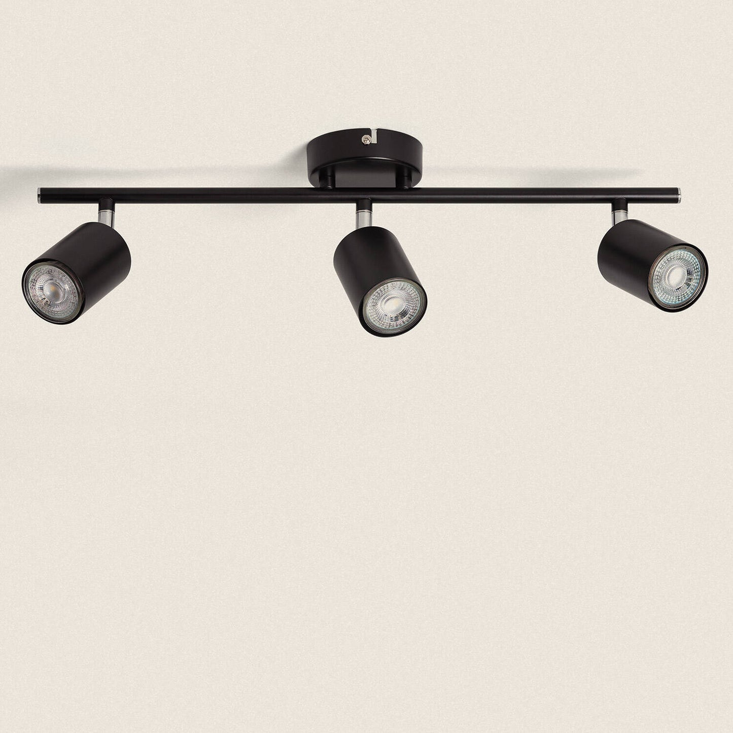 Lámpara de Techo Orientable Metal 3 Focos Albus Black