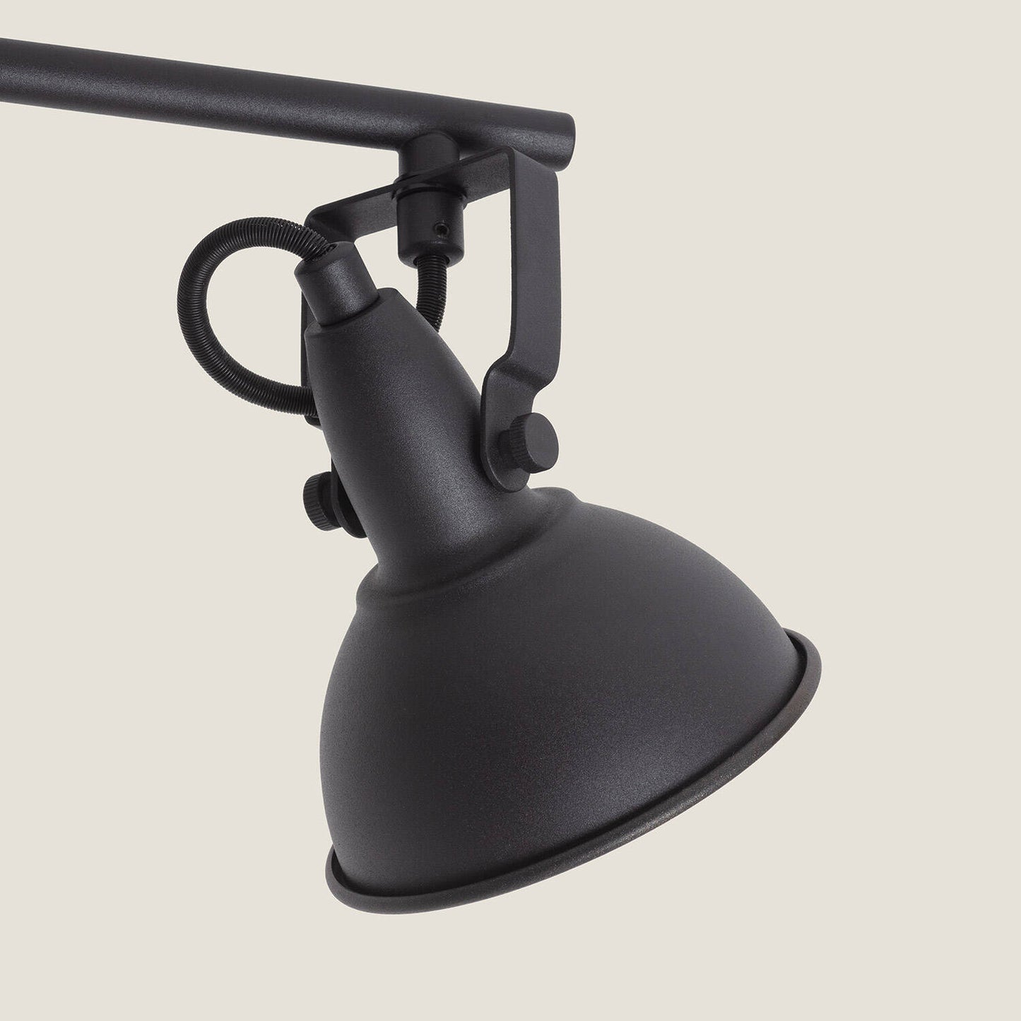 Lámpara de Techo Orientable Metal 3 Focos Negro Emer