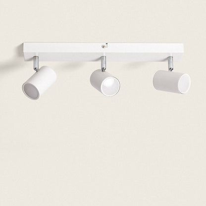 Lámpara de Techo Orientable Metal 3 Focos Wuedy